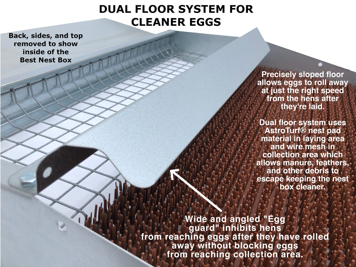 Small (17") Reversible Roll Out Chicken Nest Box (Up To 10 hens)